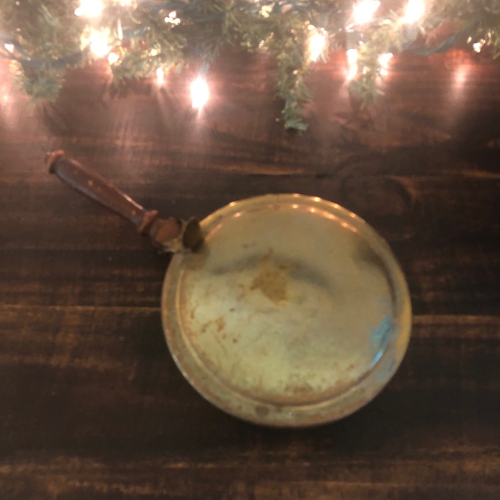 Vintage brass crumb catcher